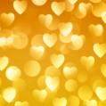 картинка для сотового телефона "фон золотые сердца"