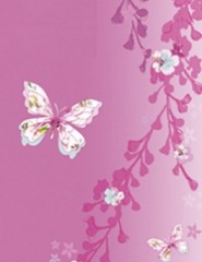 картинка красивая бабочка на розовом - , для мобильного телефона