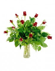картинка красные розы в вазе - , для мобильного телефона