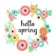 hello, spring. ,   