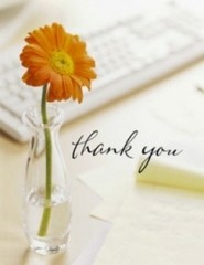  thank you - ,   