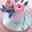 цветы: голубые, розовые на телефон