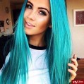 картинки девушка с синими волосами)) для телефона