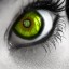 Печальный взгляд зеленых глаз на телефон