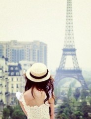 картинка романтичная девушка, Париж - , для мобильного телефона