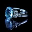 кольцо с голубым камнем на телефон
