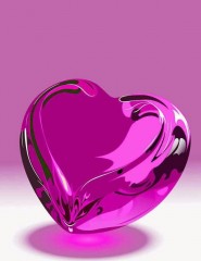  , pretty pink heart - ,   