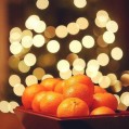картинки мандарины, огоньки, Новый год для телефона