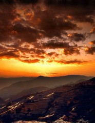 картинка горы, небо, солнце - , для мобильного телефона