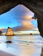 картинка пляж в Новой Зеландии - , для мобильного телефона