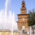 картинка для сотового телефона "замок Сфорца в Милане"