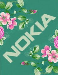 картинка Нокиа на зелено-голубом фоне - , для мобильного телефона