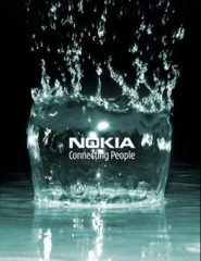 картинка лого Нокиа, вода - , для мобильного телефона