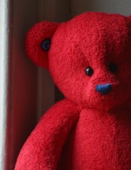  , red British teddy bear - ,   